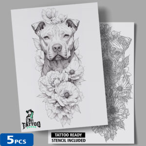 Animals Fine Line 5pcs2